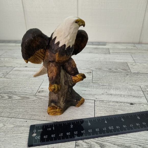 Vintage Bald Eagle‎ Figurine - 5" Ceramic Patriotic American Wildlife Statue Fig - Picture 4 of 11